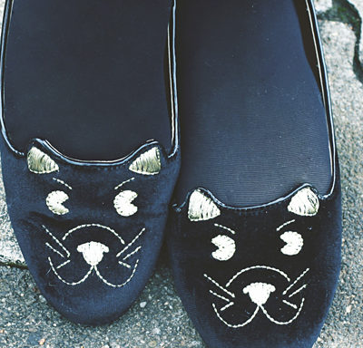 cat ballerinas.