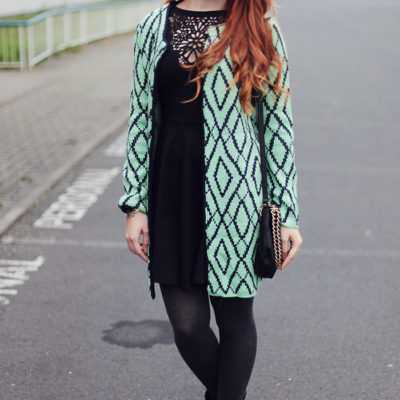 Outfit: Diamond Graphic Cardigan