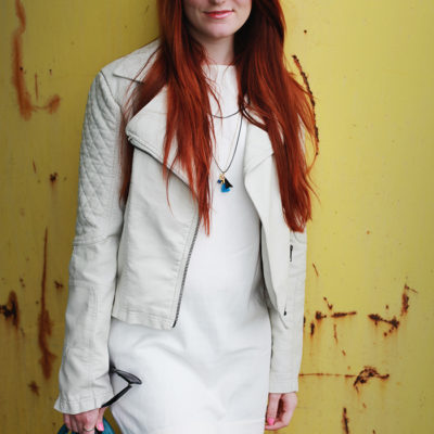 Outfit: Die geliebte weiße Lederjacke